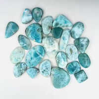 15mm Natural Larimar Balls - Stone Color: Blue