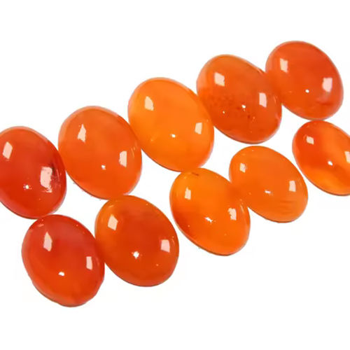 50 Carats Gemstone Carnelian - Size: Various