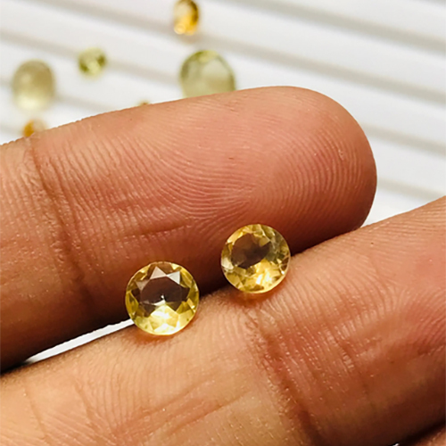 Citrine Round Shape Gemstone