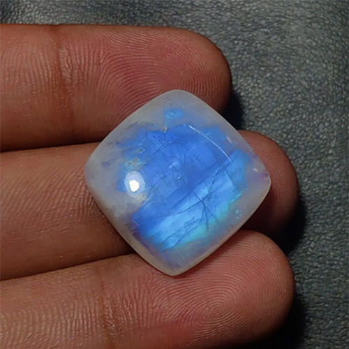 Round Oval Cabochon Rainbow Moonstone - Size: Various