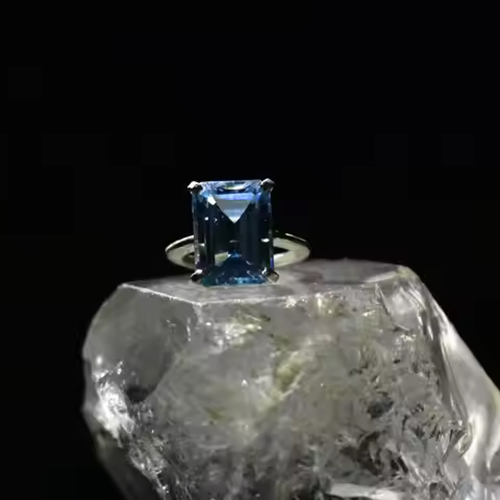 Blue Topaz Gemstone Ring