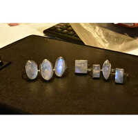 925 Sterling Silver Moonstone Ring - Round White Gemstone, Various Sizes | Elegant Jewelry For Any Occasion