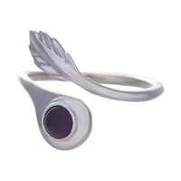 White Gold Plated Ring - Shape: Round
