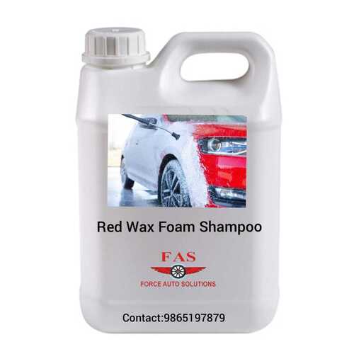 FAS Car Shampoo - 5 Litre Can | Car Shampoo Mixed with Wax for High Glossy Cleaning Finish, Ideal for Exterior Foaming and Cleaning