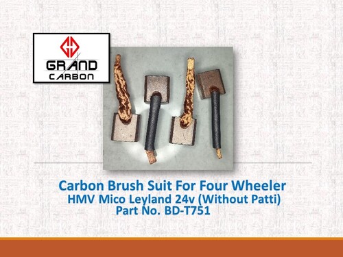 Four Wheeler Self Starter Carbon Brush is Suitable For HMV Mico Leyland 24v