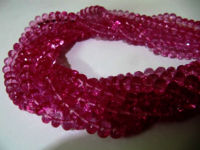 Natural Topaz Pink 8mm Rondelle Faceted Beads Strand 8 Inch Long