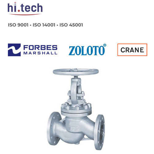 Industrial Globe Valves - Color: Silver