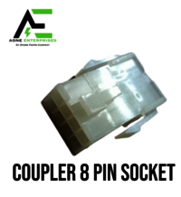 Coupler 8 Pin Socket - Durable Plastic , Versatile Connector For Efficient Electrical Connections In Various Applications