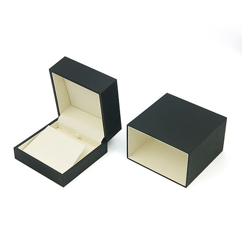 "Gold Brick" Luxury Plastic Jewelry Earring Box With Matching Sleeve