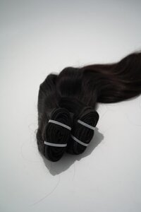 Raw Unprocessed Wavy Human Hair Weft Extensions