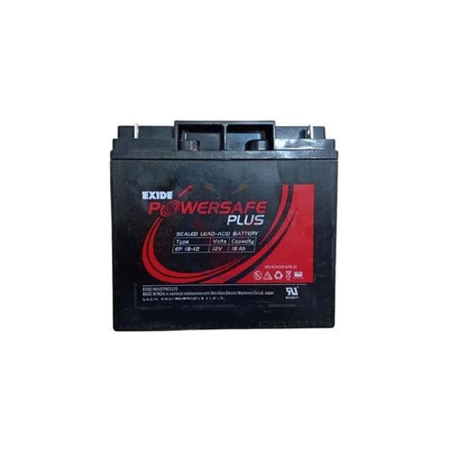 Exide 12v 18ah Smf Ups Battery - Color: Black