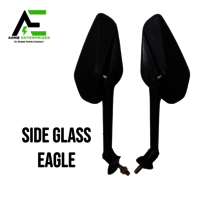 Side Glass Eagle - Etched Glass Design, Features Majestic Eagle Artwork For Automotive Personalization And Enhanced Aesthetic Appeal