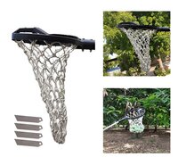 Siddhi Universal Lightweight Fruit Picker Without Pole - Carbon Fiber Body, 35x23x5 Cm | Handmade Cotton Net, Sharp Use & Throw Blade, 4 Extra Blades