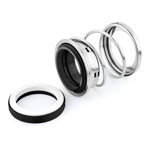 Johncarne Rubber Bellow Seal - Stainless Steel and Rubber, Various Sizes Available, Rigid Round Shape in Silver