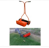 Siddhi 18 Inch Heavy Duty Wheel Type Push Mower - Cast Iron Body, 450mm Cutting Width , Lightweight, Handheld, No Power Required