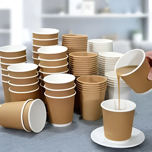 360Ml Double Wall Paper Cup - Color: Brown