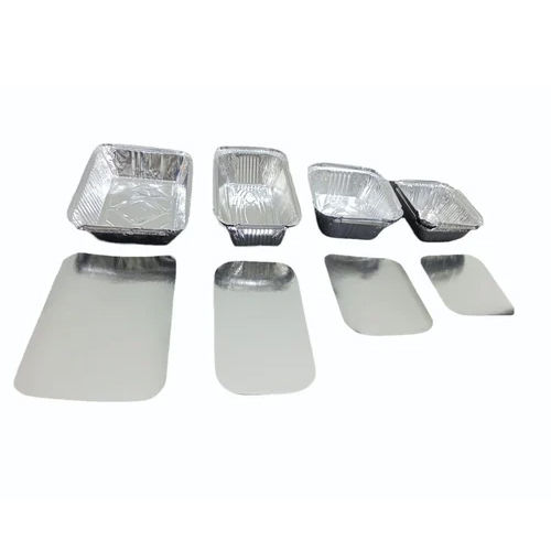 Aluminium Food Container - Color: Silver