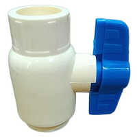 Cpvc Ball Valve - Plastic, 10mm Size, White Color | Polished Finish, Smooth Flow Control