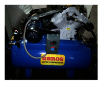 Industrial Reciprocating Air Compressor - Color: Blue