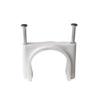UPVC Nail Clamps - Durable UPVC Material, Round Shape, Classic White Color | Easy Installation for Secure Cable Management in Any Setting