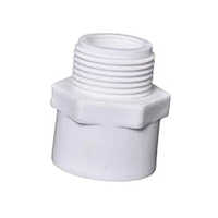 Upvc Mta Fitting - Upvc Material, Various Sizes, Classic White Color | Round Shape, Leak-proof Design, Easy Installation