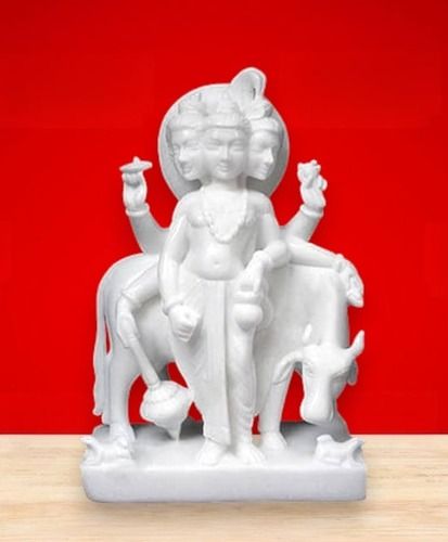 Marble Dattatreya Statue 