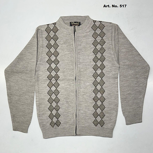 517 Mens Zipper Full Sleeve Sweater