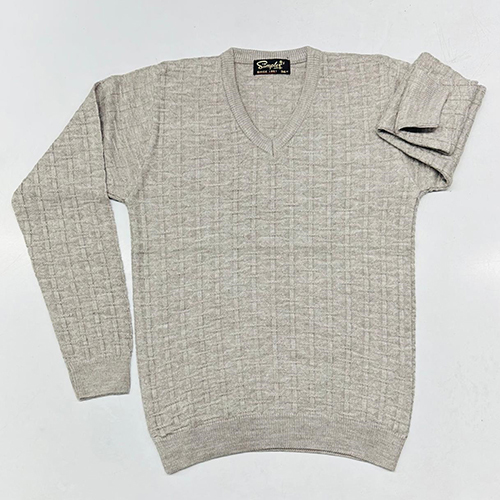 514 Mens V Neck Full Sleeve Sweater