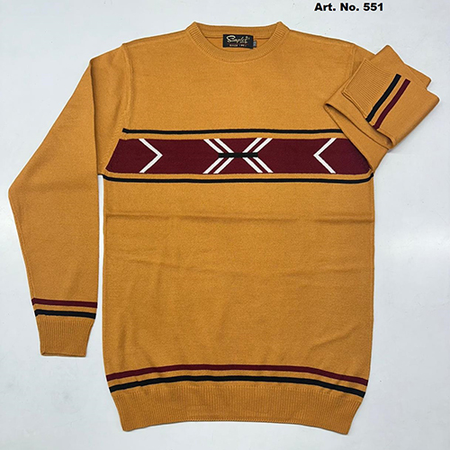 551 Mens Trendy Round Neck Full Sleeve Sweater