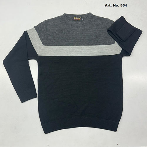 554 Mens Round Neck Sweatshirt - Color: Blue