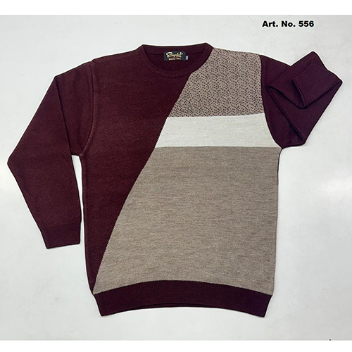 556 Mens Designer Round Neck Full Sleeve Sweater