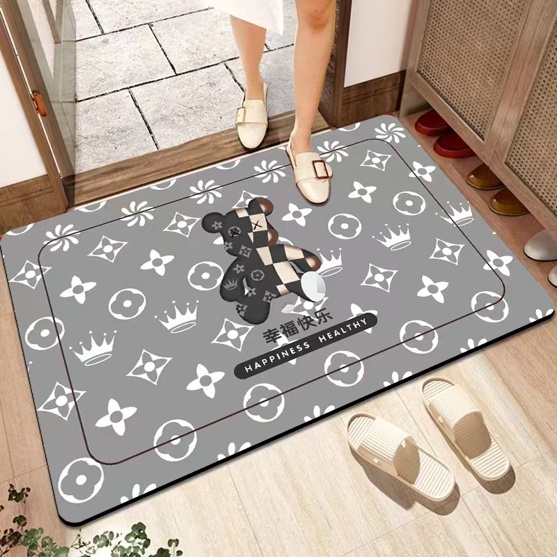 Hot Sale Absorbing Factory Wholesale Rugs Non-Slip Quick Dry Diatomite Bath Mat