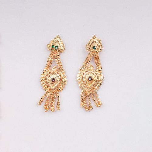 Imitation Gold Earrings - Color: Golden