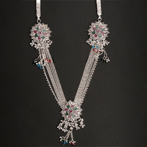 Fancy Grey Kandora - Color: Silver
