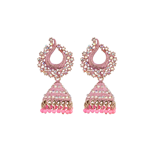 Designer Oxidized Silver Jhumka