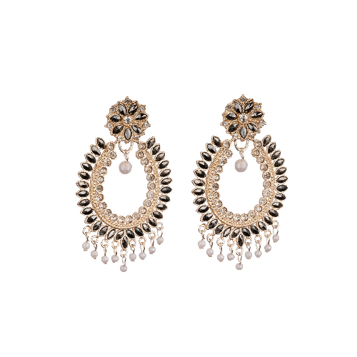 Designer Oxodiz Silver Jhumka