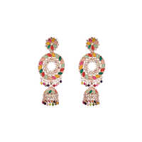Designer Oxodiz Silver Jhumka