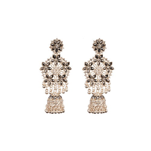 Designer Oxodiz Silver Jhumka