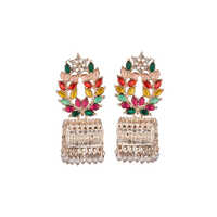 Designer Oxodiz Silver Jhumka
