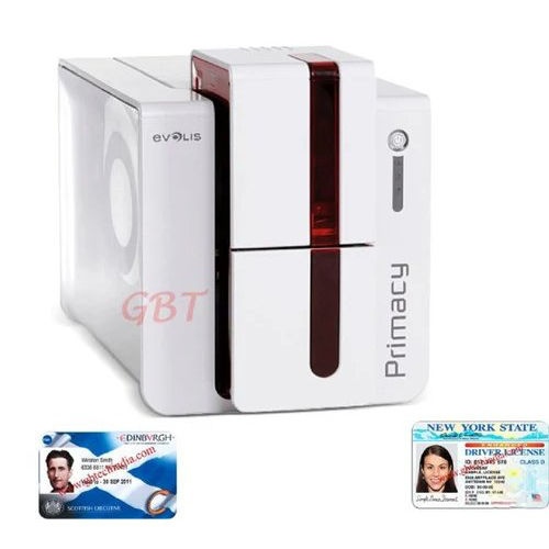 Dual-Sided Color Id Card Thermal Printer (Evolis) - Color: White