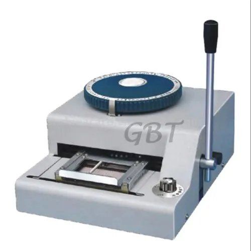 Pvc Card Embossing Machine - Color: White