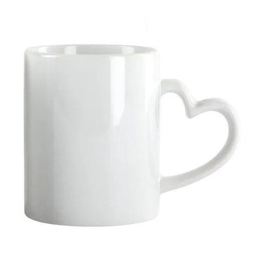 Heart Handle White Mug