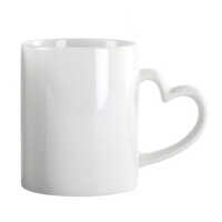 Heart Handle White Mug - Automatic Grade: Manual