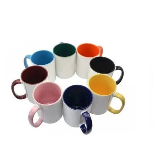 Inner Color With Handle Color Mug - Material: Ceramic