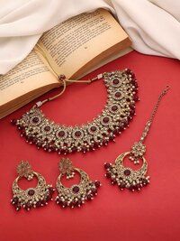 Indian Wedding  jewellery set| Wedding Collection |Reverse AD Necklace| Bridal Necklace set| Choker Necklace set| Reverse AD Stone