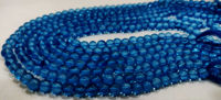 Natural Topaz Swiss Blue Round Shape Plain 6mm Beads Strand 13 Inches Long