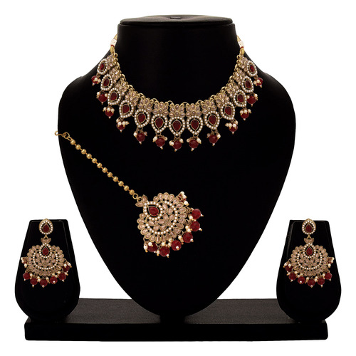 Wedding Collection | Reverse AD Necklace| Choker Necklace set| Bridal Necklace set| Reverse AD Stone| Mehandi Plated| gift for her