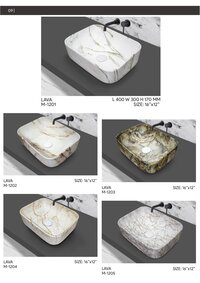 Marble Table Top Basin P7 to P12