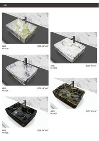 Marble Table Top Basin P7 to P12