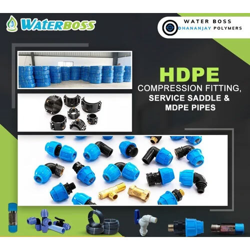 Mdpe Pipes Fittings Fta Elbow - Color: Blue & Black